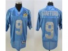 nfl jersey detroit lions #9 Stafford Light blue(Detroit-Lions Patch)