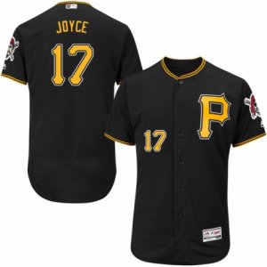 Men\'s Majestic Pittsburgh Pirates #17 Matt Joyce Black Flexbase Authentic Collection MLB Jersey