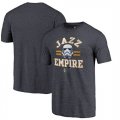 Utah Jazz Fanatics Branded Navy Star Wars Empire Tri-Blend T-Shirt