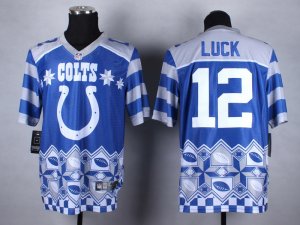 Nike Indianapolis Colts #12 Andrew Luck blue Jerseys(Style Noble Fashion Elite)