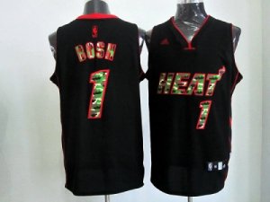 nba miami heat #1 bosh black[camo fashion swingman]