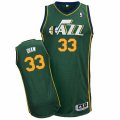 Mens Adidas Utah Jazz #33 Boris Diaw Authentic Green Alternate NBA Jersey