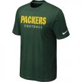 Nike Green Bay Packers Sideline Legend Authentic Font T-Shirt Green