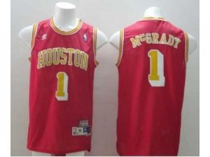 nba jerseys houston rockets #1 mcgrady red m&n[swingman][mcgrady]