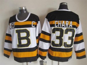 NHL Boston Bruins #33 Zdeno Chara white jerseys[m&n 75th]