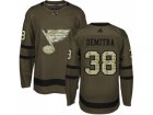 Adidas St. Louis Blues #38 Pavol Demitra Green Salute to Service Stitched NHL Jersey