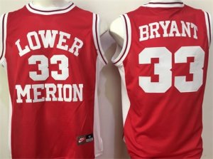 Lower Merion Aces #33 Kobe Bryant Red College Basketball Jersey