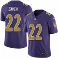 Mens Nike Baltimore Ravens #22 Jimmy Smith Limited Purple Rush NFL Jersey