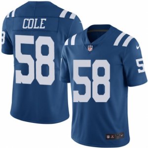 Youth Nike Indianapolis Colts #58 Trent Cole Limited Royal Blue Rush NFL Jersey