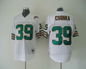 nfl miami dolphins #39 csonka throwback white