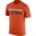 Mens Chicago Bears Nike Practice Legend Performance T-Shirt Orange