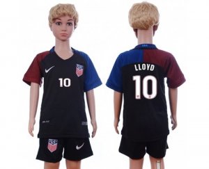 USA #10 LLOYD Away Kid Soccer Country Jersey
