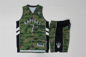 Toronto Raptors #7 Kyle Lowry Camo Canada Flag Swingman Jersey(With Shorts)