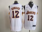 nba los angeles lakers #12 dwight howard white[revolution 30 swingman]