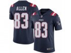 Mens Nike New England Patriots #83 Dwayne Allen Limited Navy Blue Rush NFL Jersey