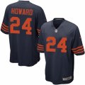 Men's Nike Chicago Bears #24 Jordan Howard Game Navy Blue 1940s Throwback Alternate NFL Jersey