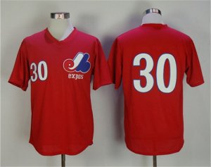 Expos #30 Tim Raines Red 1982 BP Jersey