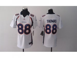 Nike Women Denver Broncos #88 Demaryius Thomas white Jerseys