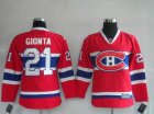 nhl montreal canadiens #21 gionta red