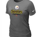 Women Pittsburgh Steelers D.Grey T-Shirt