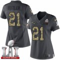 Womens Nike New England Patriots #21 Malcolm Butler Limited Black 2016 Salute to Service Super Bowl LI 51 NFL Jersey
