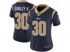 Women Nike Los Angeles Rams #30 Todd Gurley Vapor Untouchable Limited Navy Blue Team Color NFL Jersey