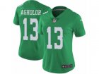 Women Nike Philadelphia Eagles #13 Nelson Agholor Limited Green Rush NFL Jersey