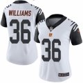 Women's Nike Cincinnati Bengals #36 Shawn Williams Limited White Rush NFL Jersey