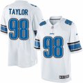 Mens Nike Detroit Lions #98 Devin Taylor Limited White NFL Jersey