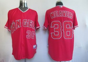 mlb los angeles angels #36 weaver red(cool base)