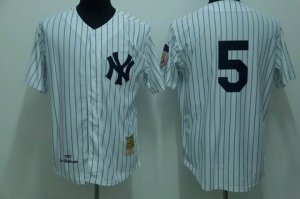 mlb new york yankees #5 dimaggio m&n white