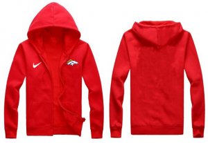 Nike Denver Broncos Authentic Logo Hoodie red