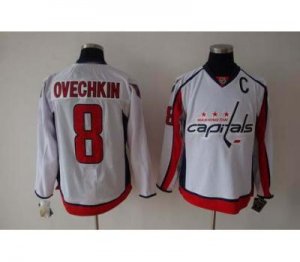 nhl washington capital #8 ovechkin white[c patch]