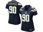 Women Nike Los Angeles Chargers #90 Ryan Carrethers Game Navy Blue Team Color NFL Jersey