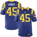 Mens Nike Los Angeles Rams #45 Zach Laskey Elite Royal Blue Alternate NFL Jersey
