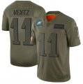 Nike Eagles #11 Carson Wentz 2019 Olive Salute To Service Limited Jersey