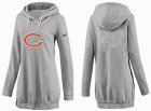 Women Chicago bears Logo Pullover Hoodie-031