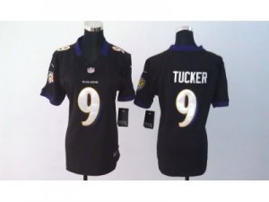 Nike women Baltimore Ravens #9 tucker black jerseys