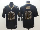Nike Rams #16 Jared Goff Black Shadow Legend Limited Jersey