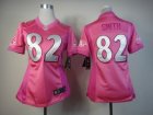 Nike Women Baltimore Ravens #82 Torrey Smith Pink Jerseys[love s]