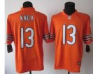 Nike NFL Chicago Bears #13 Johnny Knox Orange Jerseys(Limited)