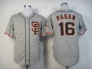 mlb jerseys san francisco giants #16 pagan grey