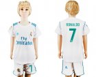 2017-18 Real Madrid 7 RONALDO Home Youth Soccer Jersey