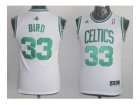 Youth nba boston celtics #33 bird white[revolution 30 swingman]