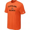 Cleveland Browns Heart & Soul Orange T-Shirt