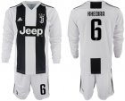 2018-19 Juventus 6 KHEDIRA Home Long Sleeve Soccer Jersey
