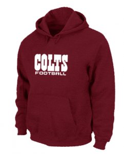 Indianapolis Colts Authentic font Pullover Hoodie Red
