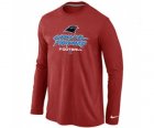 Nike Carolina Panthers Critical Victory Long Sleeve T-Shirt RED