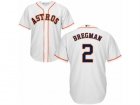 Youth Majestic Houston Astros #2 Alex Bregman Authentic White Home Cool Base MLB Jersey