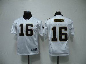 youth new orleans saints #16 Lance Moore white